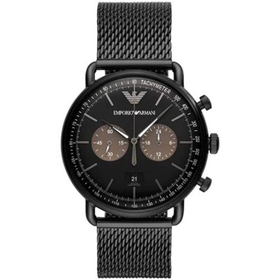 Emporio Armani Men's Aviator Black Watch - AR11142